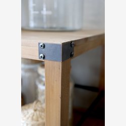 Chic Antique - Reol p hjul m. 5 hylder Natur