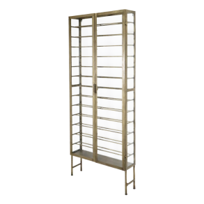 Chic Antique - Vinreol H194/L77/B22 cm messing