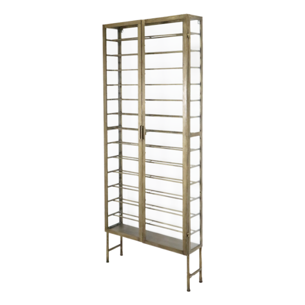 Chic Antique - Vinreol H194/L77/B22 cm messing