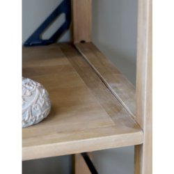 Chic Antique - Reol p hjul m. 4 hylder H200/L150/B48 cm natur