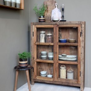 Chic Antique - Grimaud Vitrineskab H105/L85/B18 cm natur