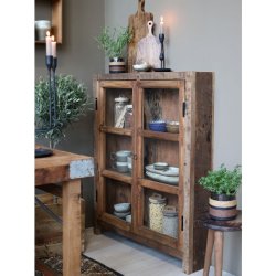 Chic Antique - Grimaud Vitrineskab H105/L85/B18 cm natur