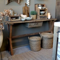 Chic Antique - Grimaud Bord m. skuffe H85/L152/B36 cm natur