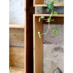 Chic Antique - Reol st af 9 L87/B11,5/H120 cm natur