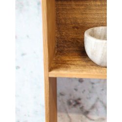 Chic Antique - Reol st af 9 L87/B11,5/H120 cm natur