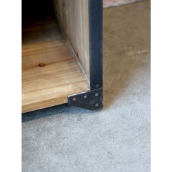 Chic Antique - Reol m. rum H116/L100/B30 cm natur