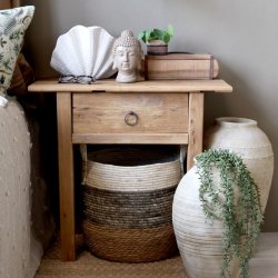 Chic Antique - Sidebord m. skuffe H64/L70/B38 cm natur