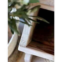 Chic Antique - Reol m. hylder og skuffer H222/L120/B37 cm natur