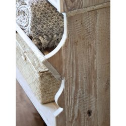 Chic Antique - Reol m. hylder og skuffer H222/L120/B37 cm natur