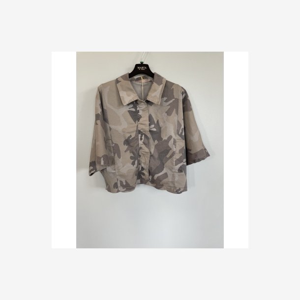 Marta Du Chateau - MdcQuartz Jakke - Beige Camo - Onesize