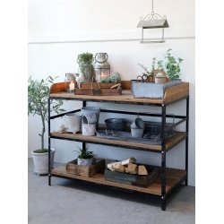 Chic Antique - Fransk inspireret Anretterbord Patineret sort H99xB120,5xL61cm.