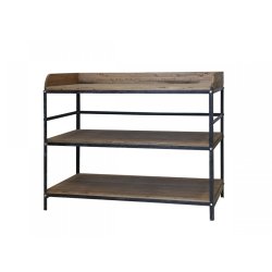 Chic Antique - Fransk inspireret Anretterbord Patineret sort H99xB120,5xL61cm.