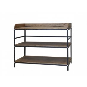 Chic Antique - Fransk inspireret Anretterbord Patineret sort H99xB120,5xL61cm.