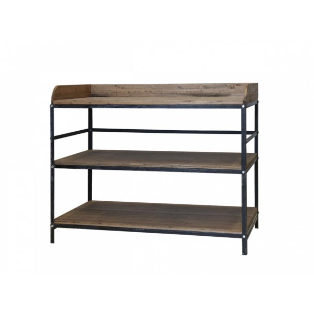 Chic Antique - Fransk inspireret Anretterbord Patineret sort H99xB120,5xL61cm.