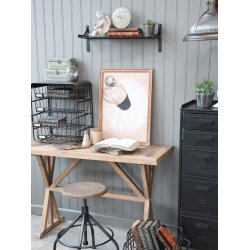 Chic Antique - UNIKA Fransk Bord Naturlig Ca. H77xB117xL46cm Genbrugstr.