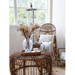 Chic Antique - Gl. fransk Gyngestol Naturlig H100xL106xB58cm.