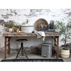 Chic Antique - Grimaud UNIKA Gammelt markedsbord Naturlig Ca. H67xB150xL50cm Genbrugstr.