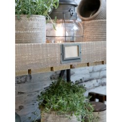 Chic Antique - Vogn p hjul m. 5 trbakker H156,5 L83 B34cm.