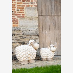 J-Line - Fr figur Poly Hvid/Gr H: 49 L: 57 B: 34,5 cm. 