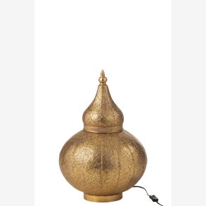 J-Line - Lampe marokkansk inspireret Guld metal : 40 H: 59,5 cm. 