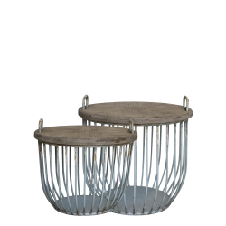 Chic Antique - Sofabord m. trlg st af 2