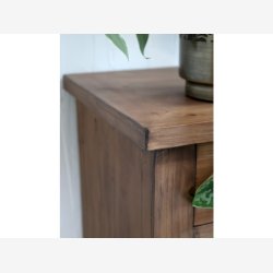 Chic Antique - Skoskab m/skuffer Naturlig H90xB190xL40cm Fyrretr.