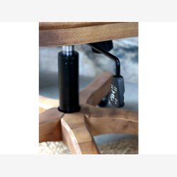 Chic Antique - Gl. fransk Kontorstol m/flet Naturlig H92xL62xB62cm.