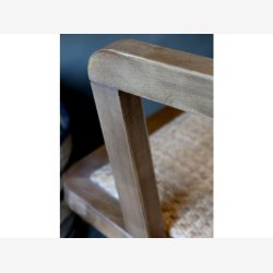 Chic Antique - Fransk Kontorstol m/fletsde &amp; ryg Naturlig H80xL60xB60cm.