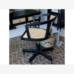 Chic Antique - Fransk Kontorstol m. fletsde &amp; ryg