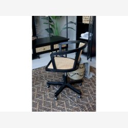 Chic Antique - Fransk Kontorstol m. fletsde &amp; ryg