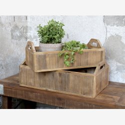 Chic Antique - Kasse m. hndtag tr 