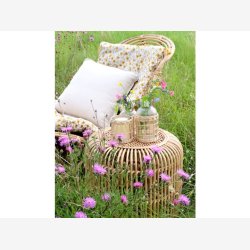 Chic Antique - Loungebord rundt flet Naturlig 50xH50cm Rattan.