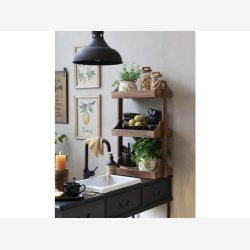 Chic Antique - Grimaud UNIKA Reol m/3 hylder Ca. H77xB46xL25cm Genbrugstr.