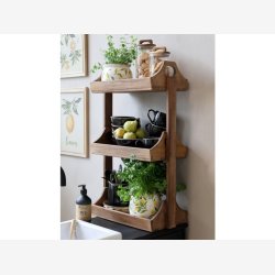 Chic Antique - Grimaud UNIKA Reol m/3 hylder Ca. H77xB46xL25cm Genbrugstr.