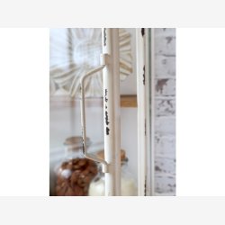 Chic Antique - Vgskab m/hylde og glaslge Patineret creme H56xB35xL18cm.