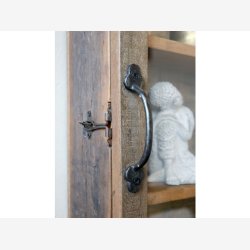 Chic Antique - Grimaud UNIKA Vgskab m/hylder og glaslge Ca. H60xB40xL13cm. (P vej primo Juli)