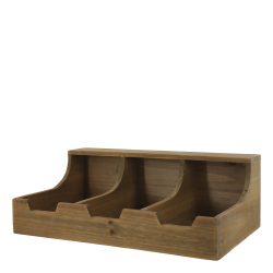 Chic Antique - Sorterings reol m. 3 rum Natur