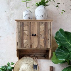 Chic Antique - Skab til vg m. 2 lger Natur