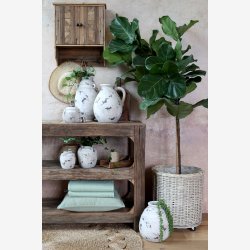 Chic Antique - Skab til vg m. 2 lger Natur