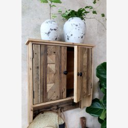 Chic Antique - Skab til vg m. 2 lger Natur