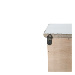 Chic Antique - Skab til vg m. 1 lge og 3 hylder Creme