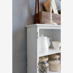 Chic Antique - Skab til vg m. 1 lge og 3 hylder Creme