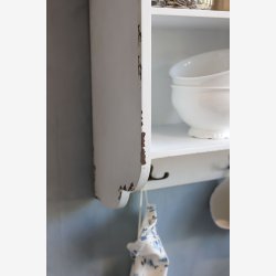 Chic Antique - Skab til vg m. 1 lge og 3 hylder Creme