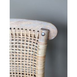 Chic Antique - Fransk Barstol m. fletsde og ryg H92/L40/B45 cm natur