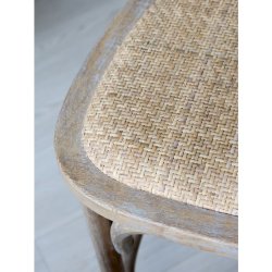 Chic Antique - Fransk Barstol m. fletsde og ryg H92/L40/B45 cm natur