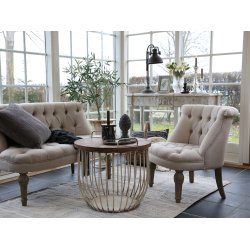 Chic Antique - Fransk Lnestol Hr H71xL67xB66cm.