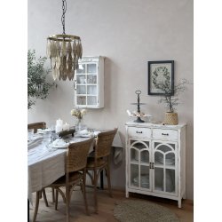 Chic Antique - Fransk Spisestol m/fletsde &amp; rygln Naturlig H88xL45xB40cm.