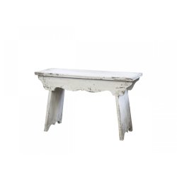 Chic Antique - Gl. fransk Bnk Antique Creme H48,5xL80xB30cm.