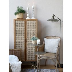 Chic Antique - Gl. fransk Stol m/rattanflet Naturlig H91xL56,5xB56cm.