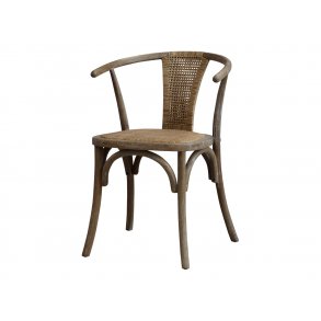 Chic Antique - Fransk Spisestol m/fletsde & rund ryg H79xL50xB45cm. 